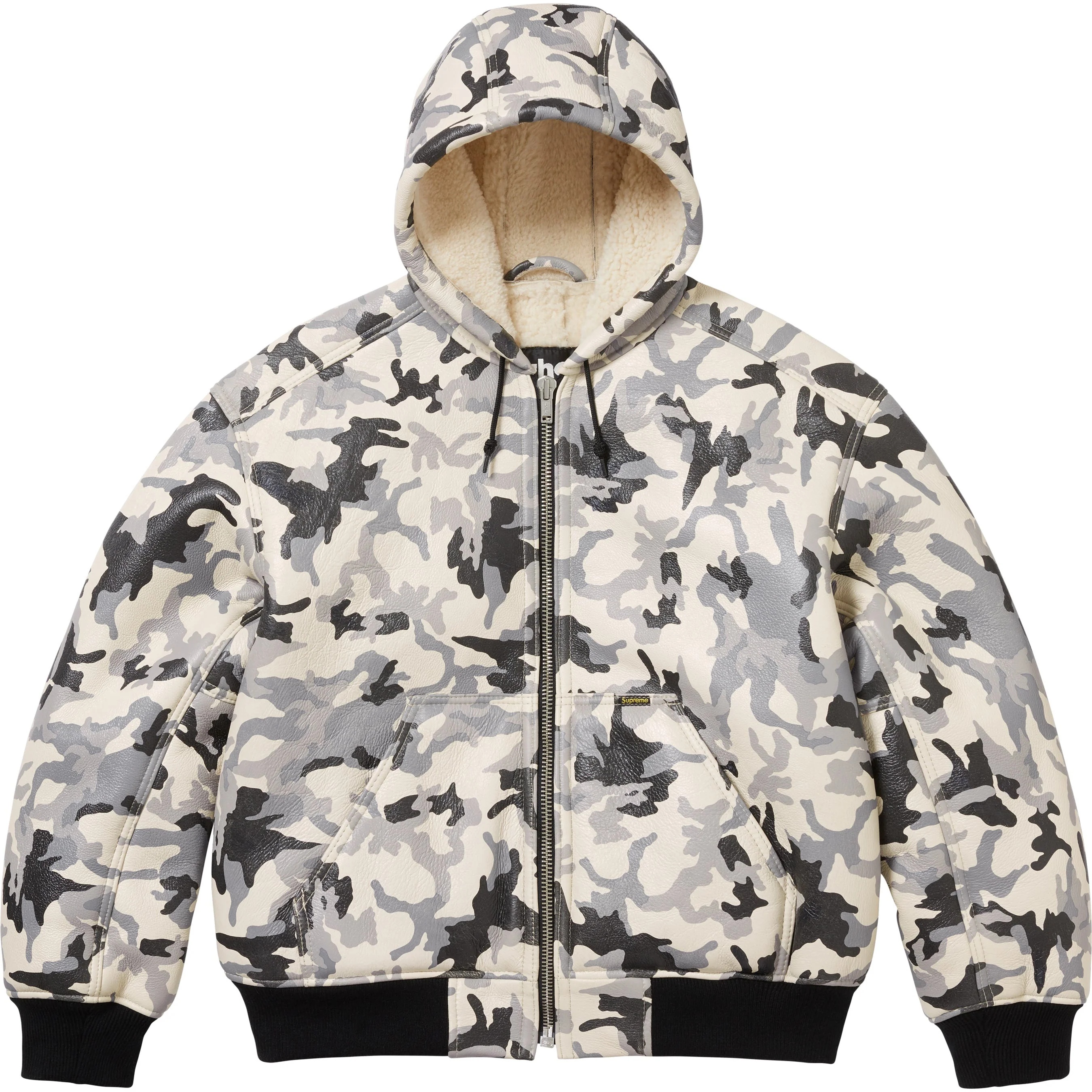 Supreme®/Schott® Shearling Hooded Work Jacket view 7